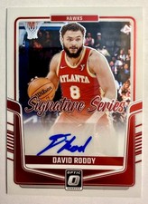 🔥2024-25 DONRUSS OPTIC SIGNATURE SERIES DAVID RODDY #SS-ROD ATLANTA HAWKS🔥