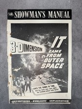 VTG 1953 IT Came From Outer Space 3-D Showman&rsquo;s Manual Pressbook Sci Fi