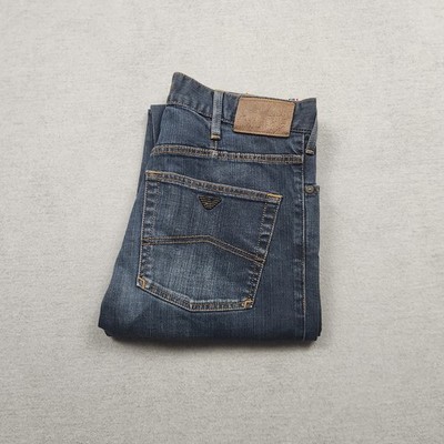 Armani J31 Vintage Herren Jeans Hose W30 L32 Denim Blau Regular Straight Fit Y2K