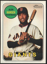 2018 Topps Heritage #575 - Alen Hanson UER - San Francisco Giants 18-1323