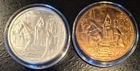 Medieval Legends "Lady Godiva" 999- 1 Ozt Silver & 1 Oz Copper Rounds ... Lot #