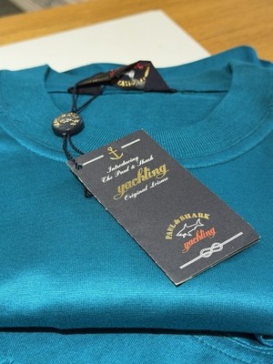 paul and shark t shirt men. Made in Italy. Color teal