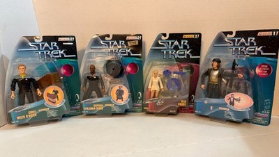 4 Playmates Star Trek Warp Factor Series O'Brien, Sisko, Q & Ilia Probe DG903
