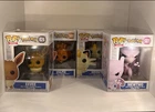 Funko Pop! Pokemon Vinyl Figure Set - Eevee, Vulpix, Meowth, Mewtwo lot of 4