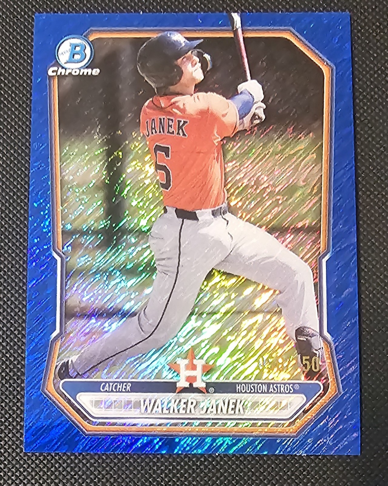 2026 Bowman WALKER JANEK Prospect Chrome Blue Simmer Refractor 056/150 Houston 