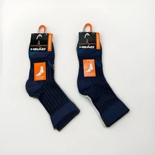 New Head Men’s 3-Pack Breathable Nylon Mesh Performance Crew Socks 7-12