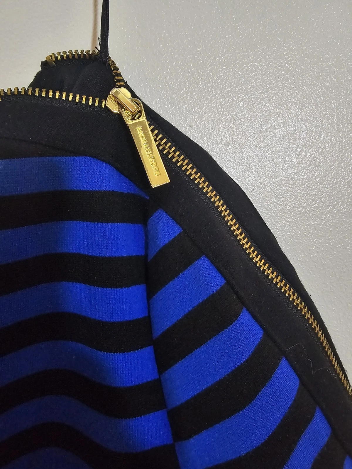 Abito donna Michael Kors blu e nero a righe taglia M