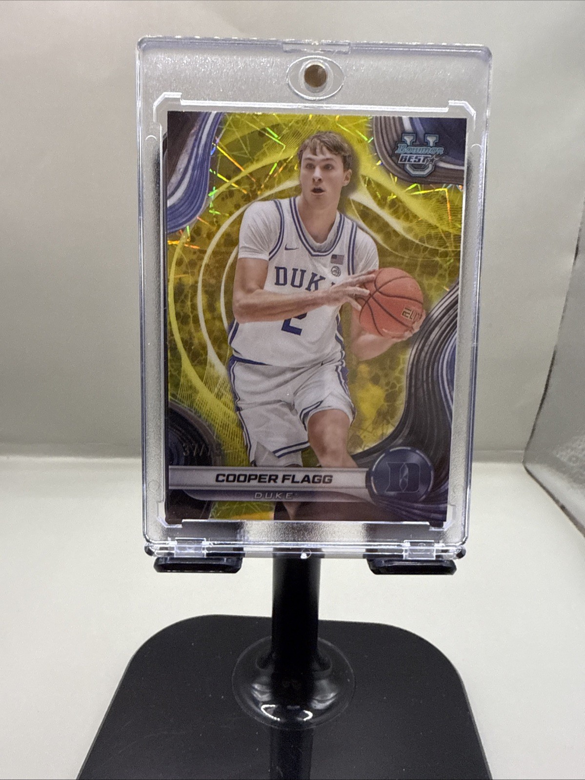 2024-25 Bowman University Best Cooper Flagg #16 (RC) Yellow 37/75