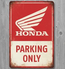 Honda Parking Only 8 x 12 Vintage Novelty Metal Sign Made In USA New