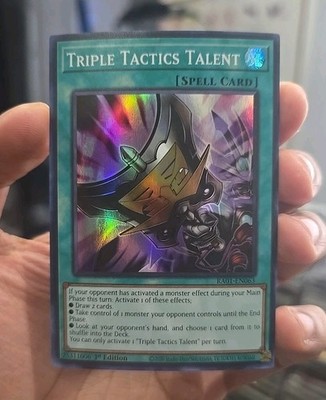 YUGIOH RA01-EN036 1ST ED SUPER RARE TRIPLE TACTICS TALENT NM