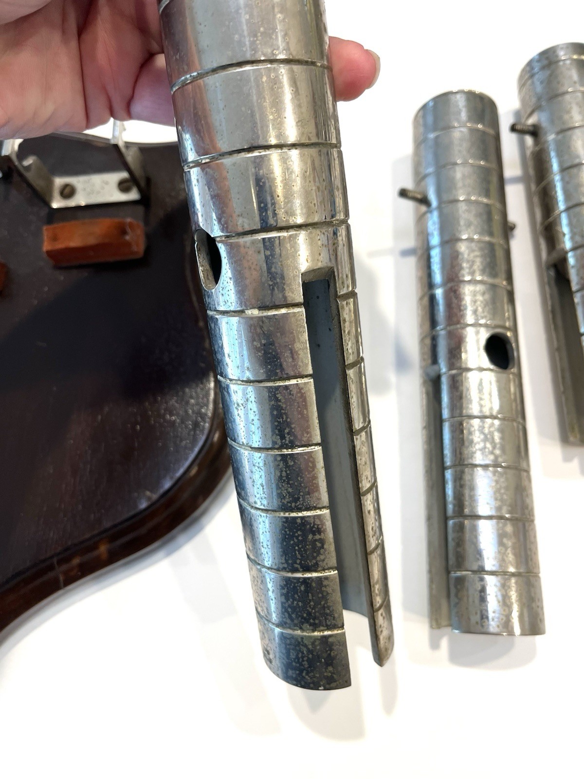 Antique J.C. Deagan 3 Tone Wall Mount Military Dinner Call Bell Or Church Chimes