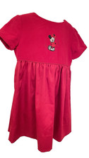 Vintage Disney Store Dress Minnie Mouse Red Velvet Girl's Size 4/5 Poly Rayon
