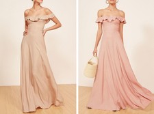 Women Reformation Off the Shoulder Fit & Flare Maxi Dress