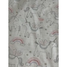 Boppy Nursing Pillow Cover Baby Unicorn Rainbow Girl White Gray Pink Zip Closure