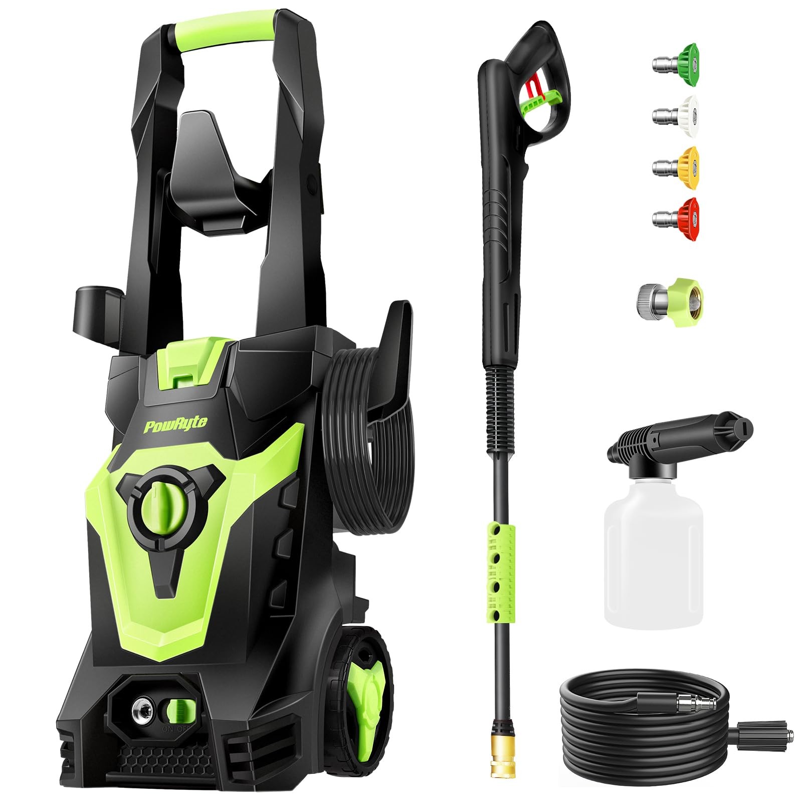Electric Pressure Washer, Foam Cannon, 4 Different Pressure 