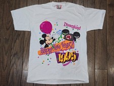 Vintage 90's Disney Designs Disneyland 1995 New Year Shirt - Size L - USA Made