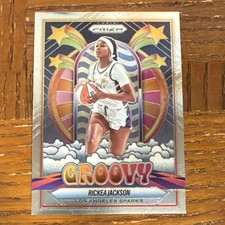 2025 Panini Prizm WNBA Groovy Insert Rickea Jackson Los Angeles Sparks #6