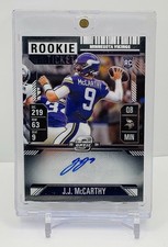 2024 Panini Contenders Optic J.J. McCarthy Rookie Ticket On Card Auto RC Vikings