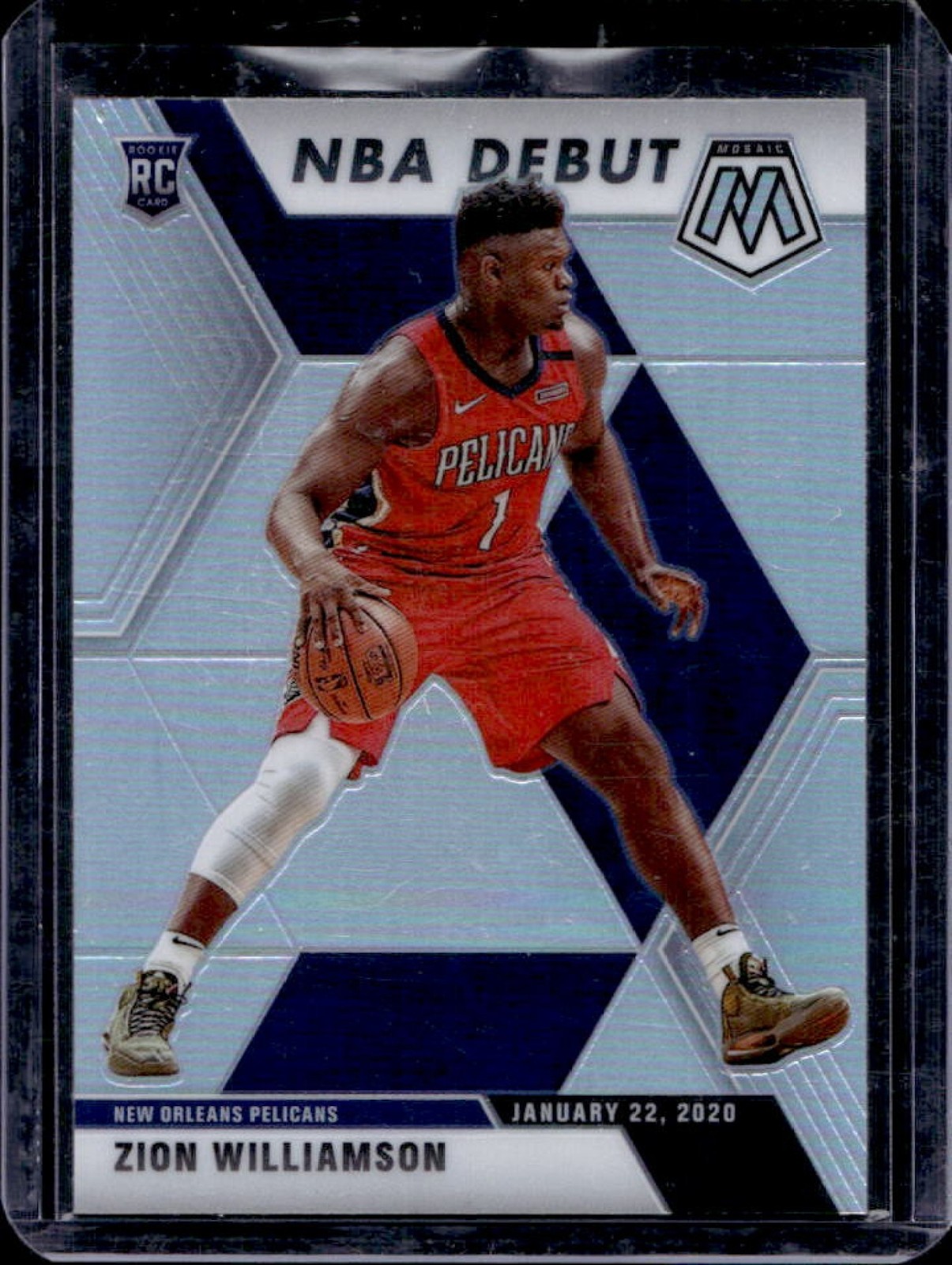 2019-20 Mosaic Zion Williamson RC Silver NBA Debut #269 Pelicans