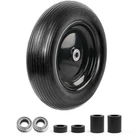 Cubesprings 13 Inch Wheelbarrow Tires 4.00-6 Flat Free - 13", Black