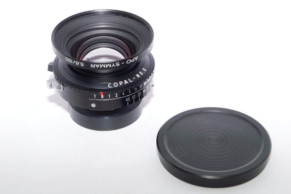 Schneider APO-Symmar 150mm f/5.6 MC Lens. Copal #0. Covers 4X5