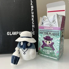 New Squishable Doctor Plague Blind Box Series 1 Plush Keychain Clip - Bone