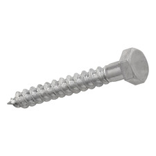 10 x Galvanised Coach Screws 8 x 100mm – Heavy Duty Hex Head Lag Bolts