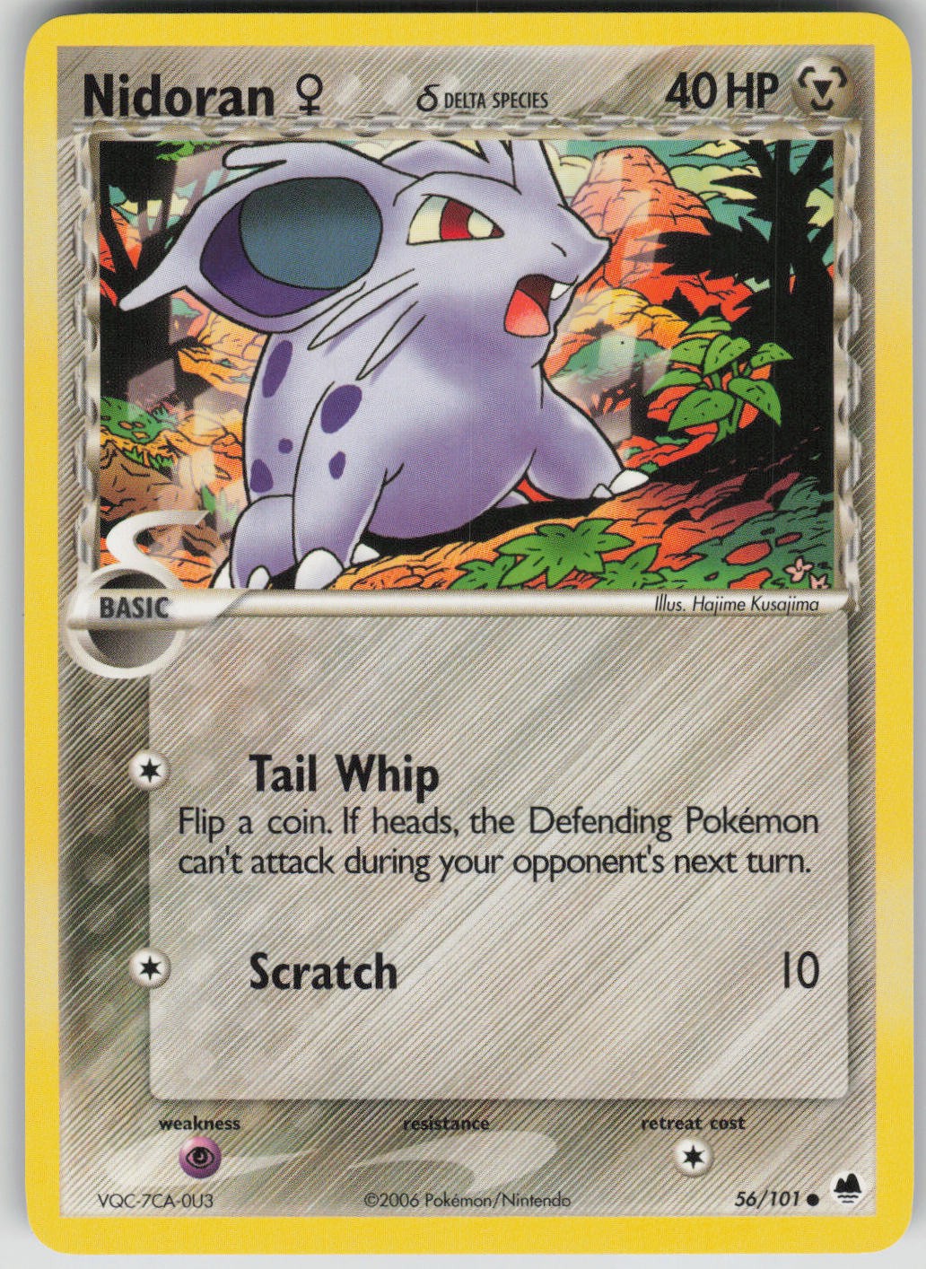 Pokemon TCG Nidoran F (Delta Species) Common Dragon Frontiers 56/101