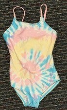 Cat and Jack Swimsuit Girl Tie Dye One Piece muli color XS 4/5
