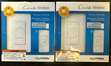 2 NEW SEALED Lutron Caseta WiFi Smart Dimmer & Remotes P-PKG1W-WH-R *LOWEST $