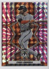 2022 Panini Mosaic Pink Swirl Mosaic Prizm 3/12 Evan Longoria #170 1u6