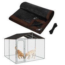 MEWTOGO 95 High Density Dog Kennel Shade Cover - 10x10ft Mesh Shade Cloth