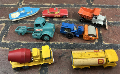 Vintage Matchbox lot Husky, Roy G, Scammell, Guy Warrior,  Winross