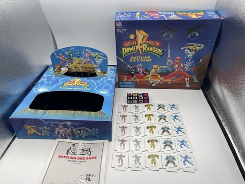 Mighty Morphin Power Rangers Battling Dice Game Milton Bradley Complete 1994 - Picture 1 of 20