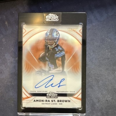 Topps Chrome Black 2025 Amon-Ra St. Brown Ivory Auto IA-ASB 23/25 Lions