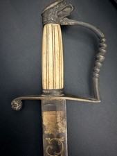 War Of 1812 7-Ball Eagle Head US Officers Sword
