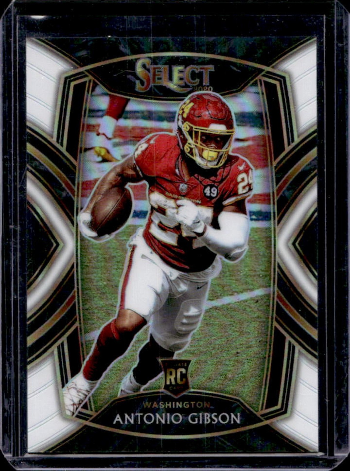 2020 Panini Select Antonio Gibson RC White Prizm Rookie Club #/35