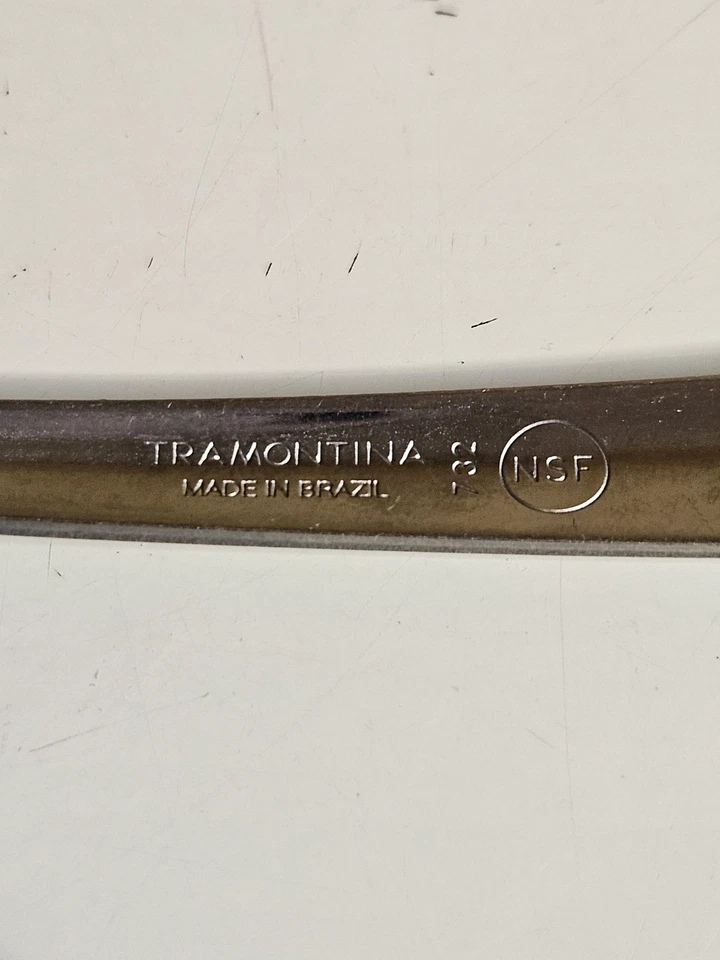 17 Piece Set Dinner Forks Tramontina Brazil 732 Stainless Steel 7" NSF Stamp - Image 3 of 4
