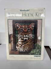 New Caron Wonderart LEOPARD Latch Hook Kit 4458- 27" x 40" Rug