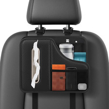 Car Tissue Holder,Back Seat Organizer with Cup Holder,Multifunctional Car Headre