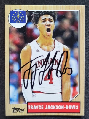 2021 Topps Trayce Jackson Davis Auto RC Autograph Golden State Warriors /1000