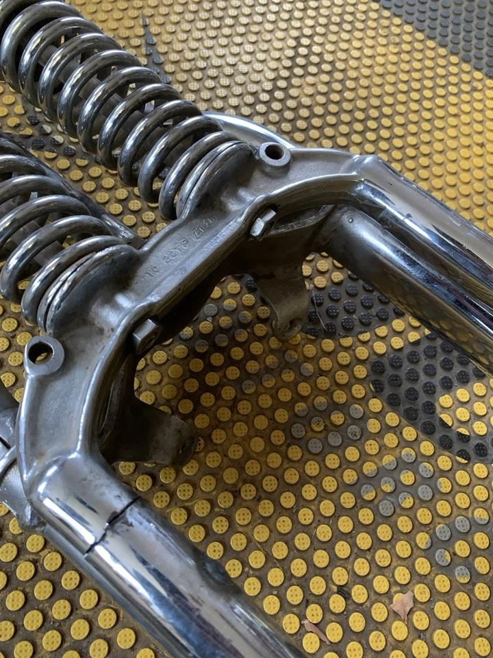 Extended Chopper Springer Front End Harley Knucklehead Panhead Flathead Chrome - Image 3 of 4