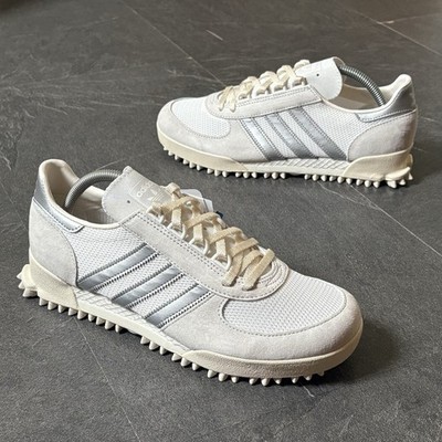 2017 Adidas Originals Marathon TR UK7,5 / US8 Neu Neu Neu mit Karton Weiß Silber Selten
