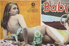 BABY LOVE ANN LYNN LINDA HAYDEN KEITH BARRON MEXICAN LOBBY CARD SET 1969 UNUSED