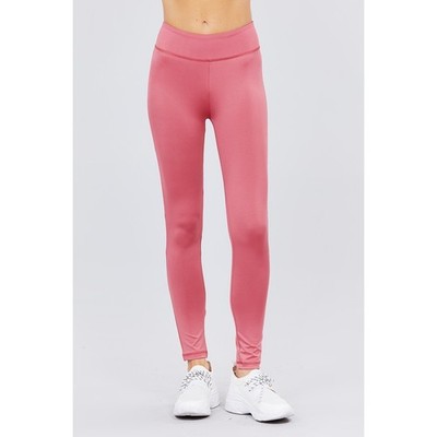 Active Basic USA Workout Ankle Length Pants Gym Yoga Pink Medium NEW