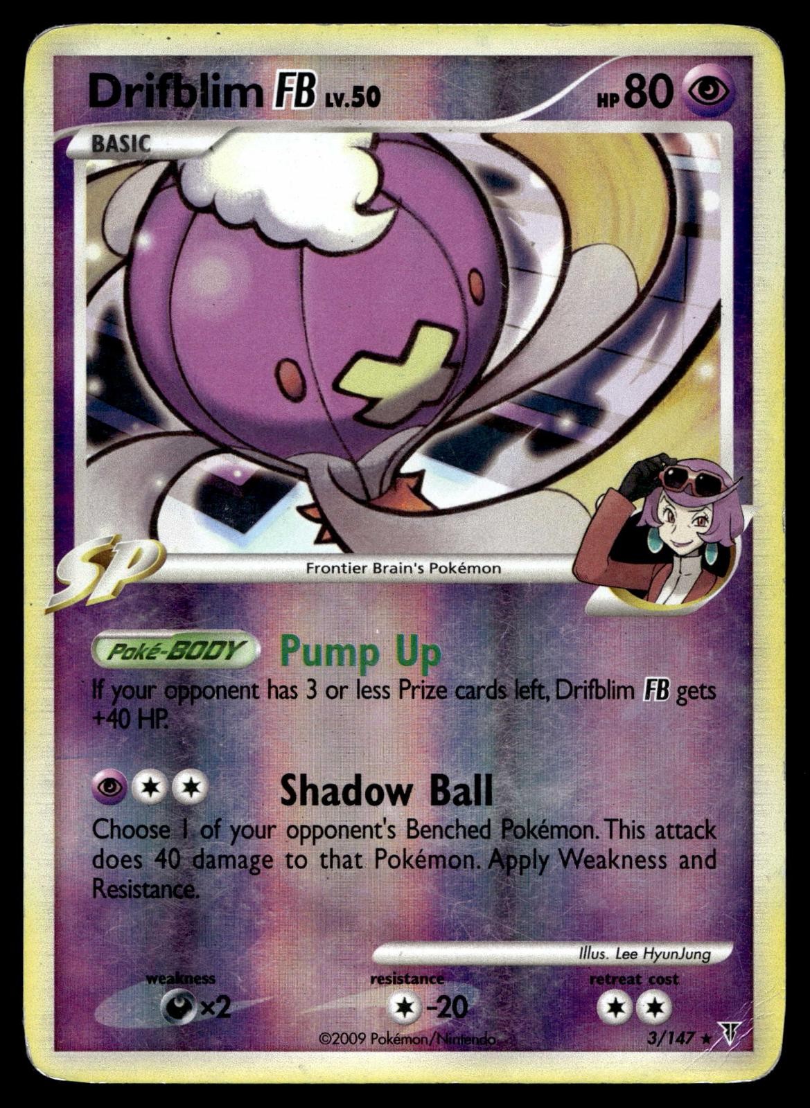 POKEMON DRIFBLIM FB SUPREME VICTORS 3/147 HOLO R REVERSE HOLO MP