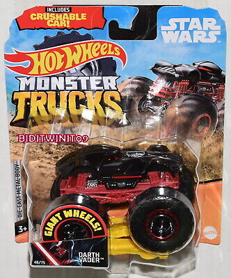 Hot Wheels Monster Trucks Darth Vader, Giant wheels, including crushable car