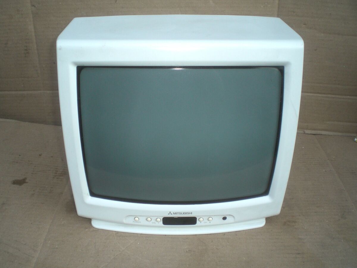 Mitsubishi Vintage Retro Gaming CRT Television CS-13104 Mitsubishi Vintage Retro Gaming CRT Television CS-13104