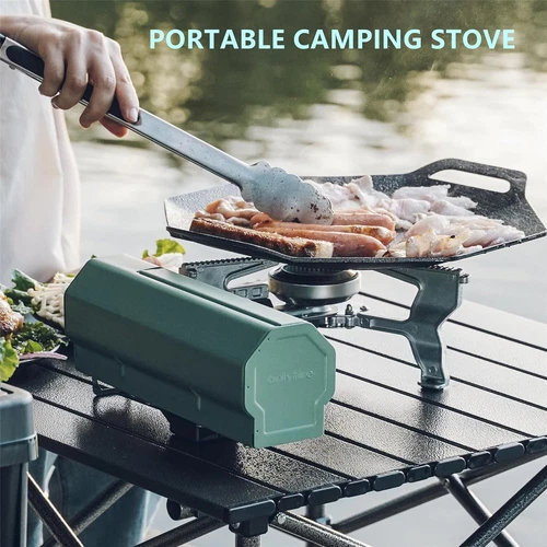 Portable Camping Stove Folding Stove Compact Camp Outdoor 2600W With Carry Bag - Picture 2 of 10