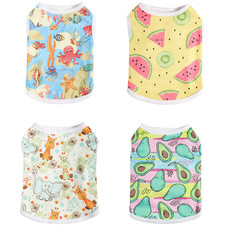 Small Pet Dog Cat Summer Shirts Vest Clothes Cute Puppy T-Shirt Coat Apparel USA